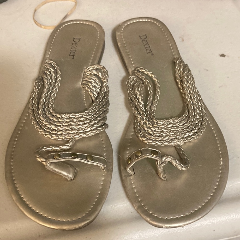 Dexter silver sandals